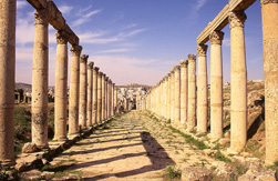 Colonnade in Jerash