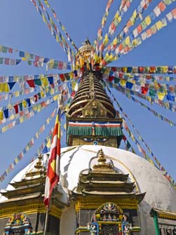 De stupa van Swyambunath