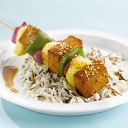 Gemarineerde tofubrochettes