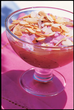 Abrikozencompote met amandelen