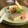 Snoekbaars uit de oven, schaaldierenjus afgewerkt met zuiderse aromaten