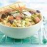 Farfalle met zalm, avocado en citrusdressing