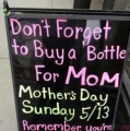 Vergeet geen fles drank voor moederdag...