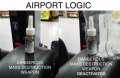 Logica van vliegtuig veiligheid: links gevaarlijk product, rechts is het plots ongevaarlijk