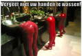 Vergeet niet je handen te wassen