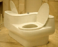 Een toilet voor z'n tweetjes....?