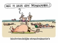 springkasteel op het strand