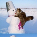 verliefd op de sneeuwman!