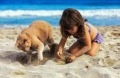samen naar het strand