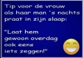praten in je slaap...