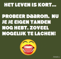 lachen is gezond...