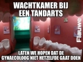 de nieuwe wachtzaal..