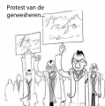 protestmars van geneesheren...