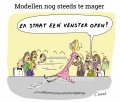 modellen te mager...