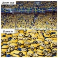 de Zweedse supporters...