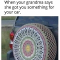 wanneer  oma een cadeauje heeft voor je wagen