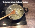 lichtjes laten koken....