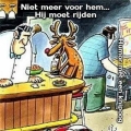 Hij mag niet meer drinken....
