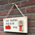 de rode knop