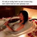 en een glaasje wijn...