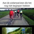 wielertoeristen...