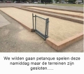 wij willen petanque spelen...
