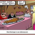 West Vlamingen die wild eten...