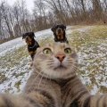 selfie met de keelbijters!