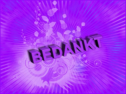 E-card Bedankt