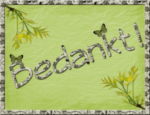 E-card Bedankt
