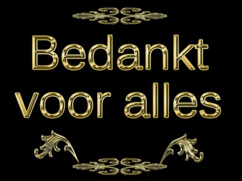 E-card Bedankt