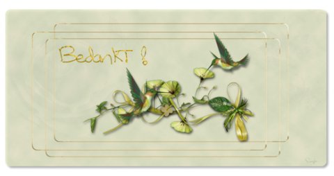 E-card Bedankt