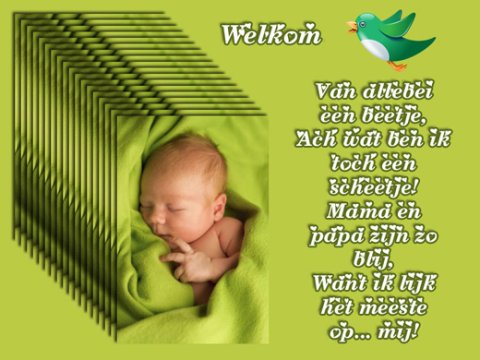 E-card Geboorte