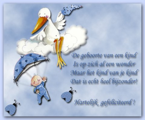 E-card Geboorte