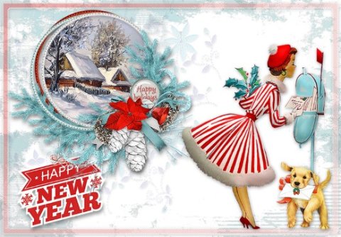E-card Kerstmis & Nieuwjaar
