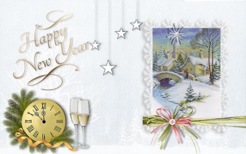E-card Kerstmis & Nieuwjaar