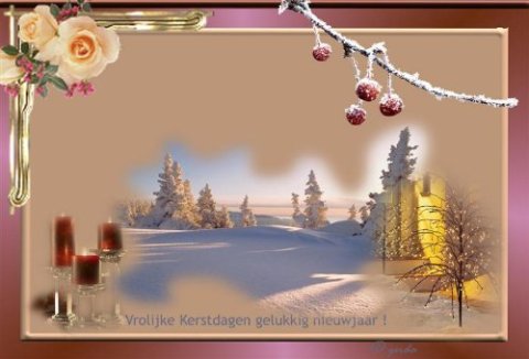 E-card Kerstmis & Nieuwjaar