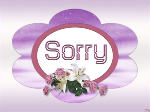 E-card Sorry