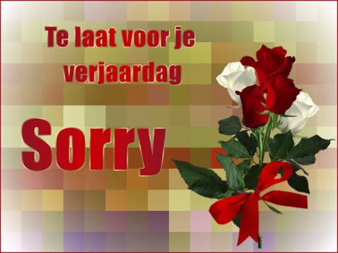 E-card Sorry