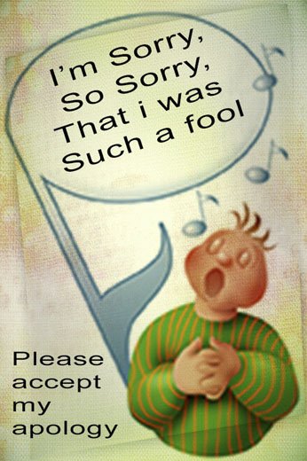 E-card Sorry