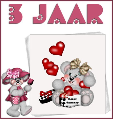 E-card Verjaardag 1-9 jaar