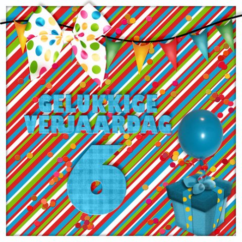E-card Verjaardag 1-9 jaar