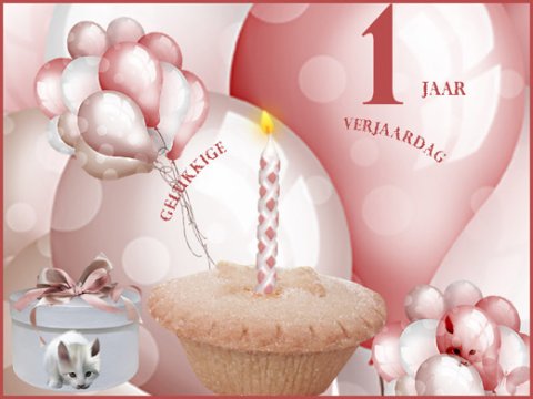 E-card Verjaardag 1-9 jaar