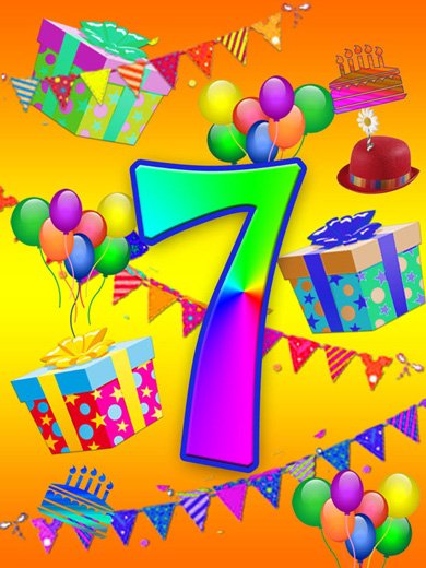 E-card Verjaardag 1-9 jaar