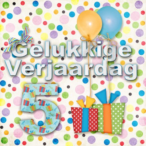 E-card Verjaardag 1-9 jaar