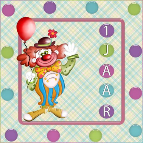 E-card Verjaardag 1-9 jaar