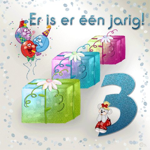 E-card Verjaardag 1-9 jaar