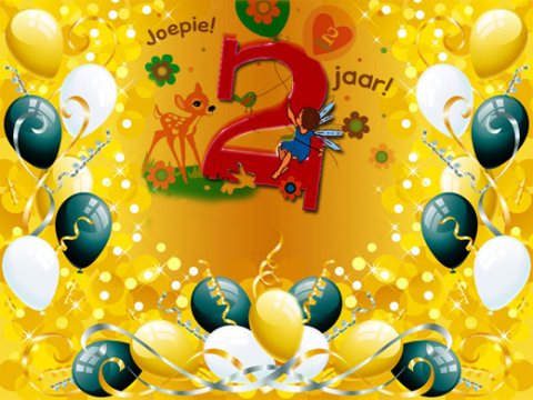E-card Verjaardag 1-9 jaar