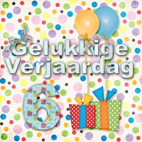 E-card Verjaardag 1-9 jaar