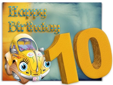 E-card Verjaardag 10-20 jaar